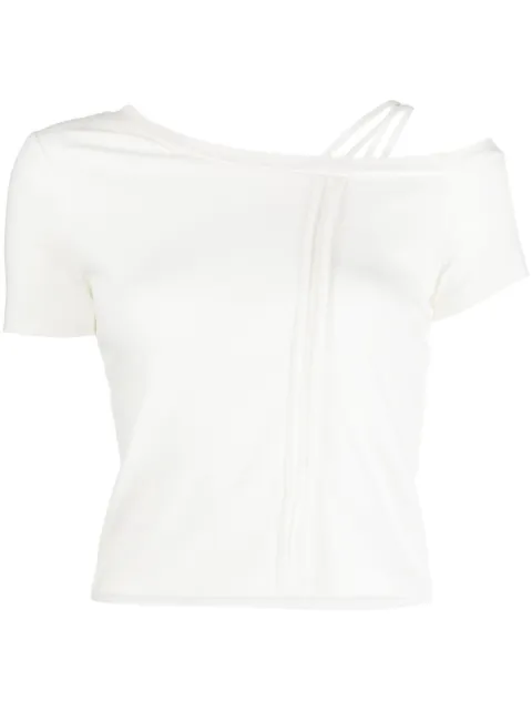 tout a coup one-shoulder short-sleeve top