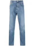 Brunello Cucinelli low-rise tapered-leg jeans - Blue