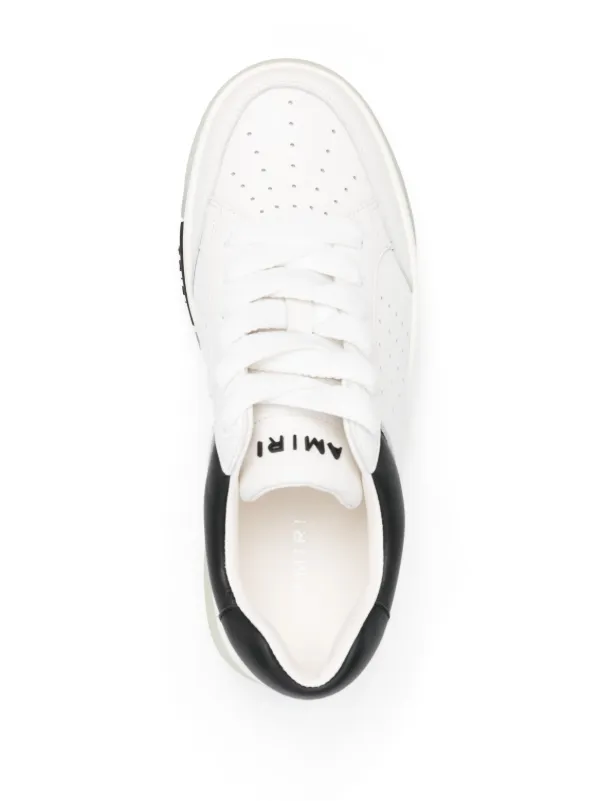 Nike white perforated leather shoes sales