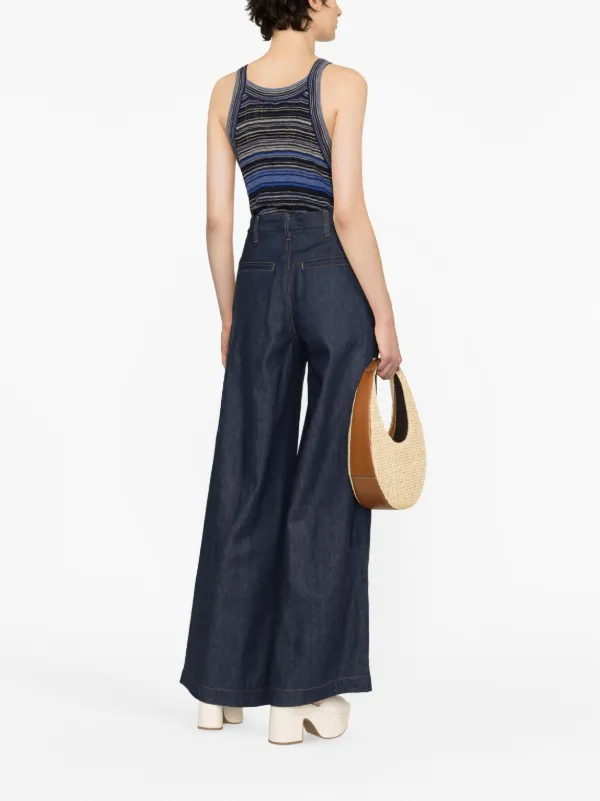 AMIRI Pleated wide leg Jeans Farfetch