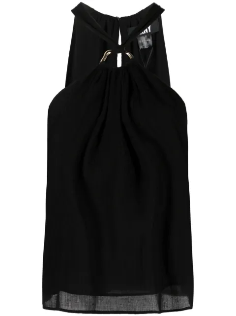 DKNY halterneck georgette blouse
