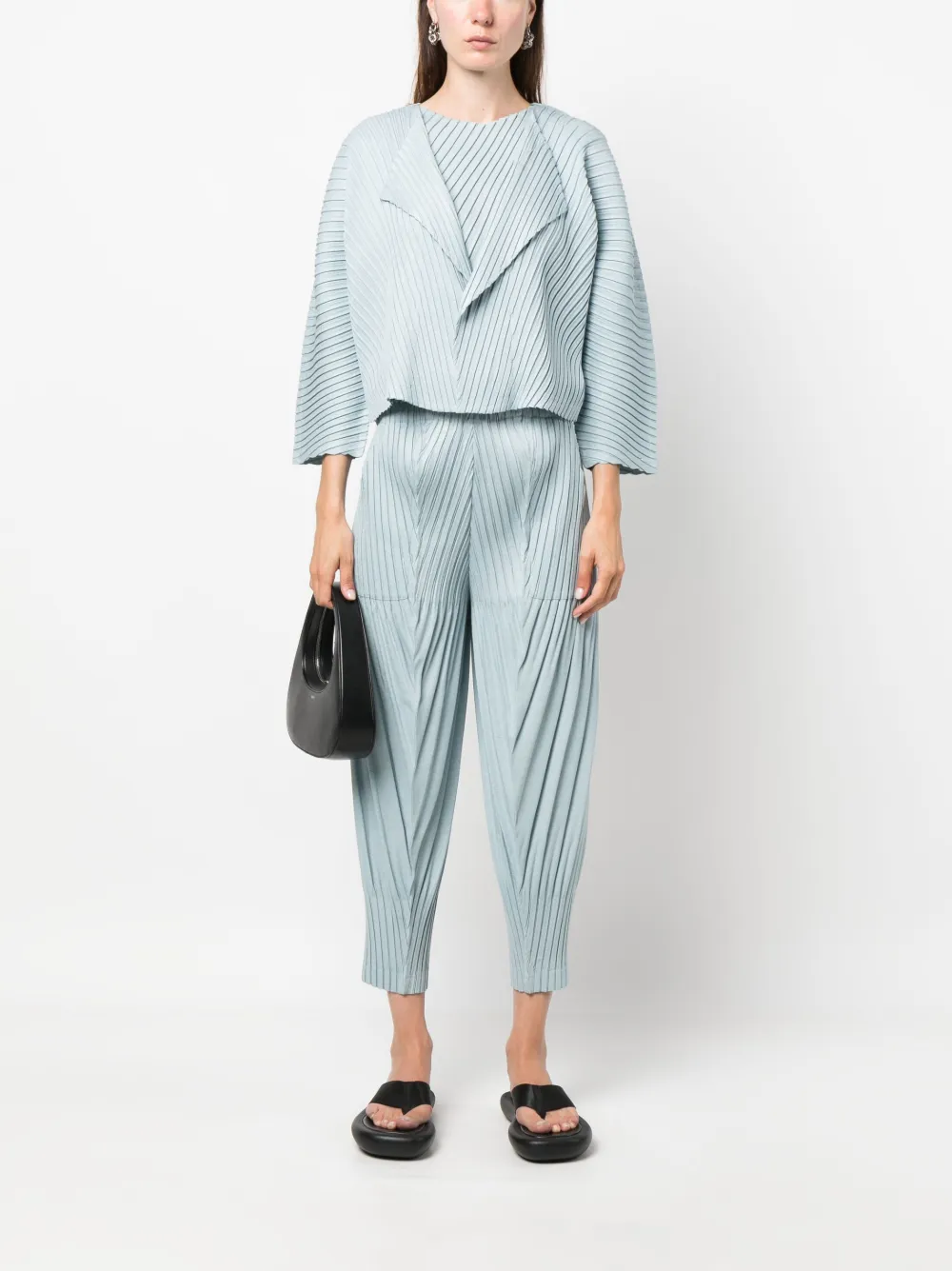Issey Miyake Cropped jack - Blauw