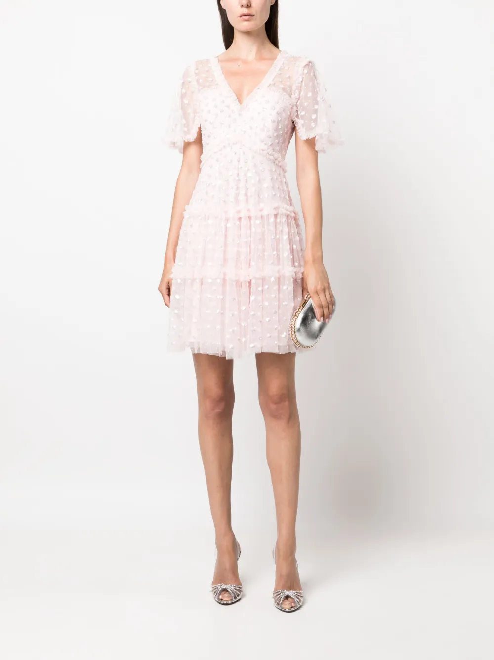 Image 2 of Needle & Thread Thea sequinned polka-dot minidress