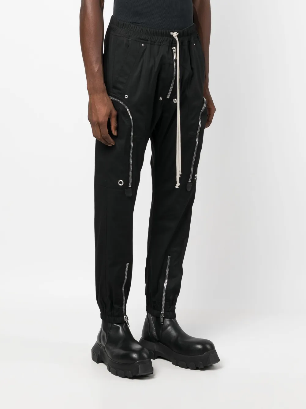 Rick Owens zip-pockets organic-cotton Trousers - Farfetch