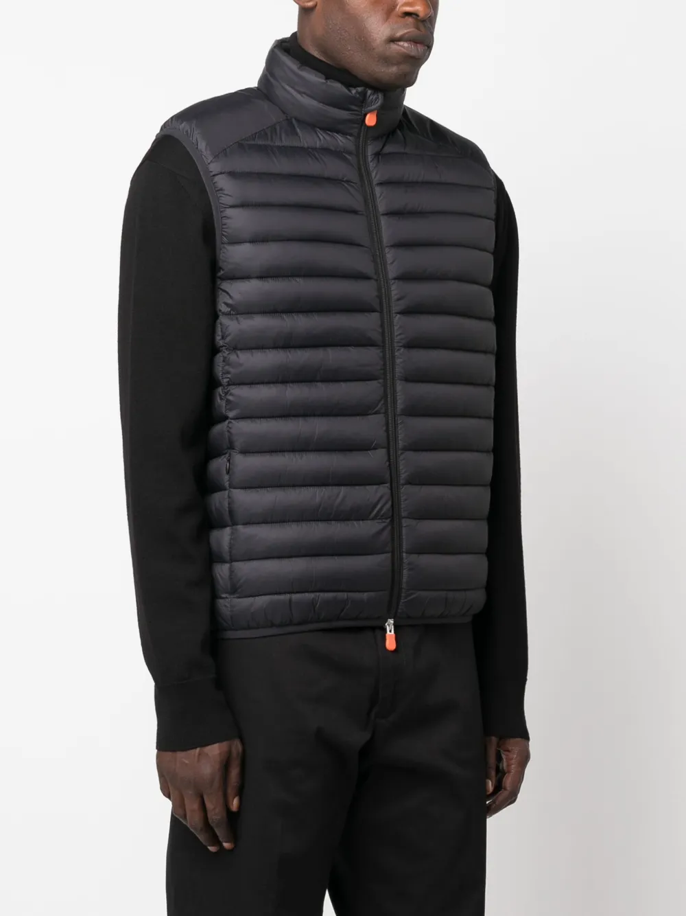  Save The Duck Logo-patch Padded Gilet - Black 