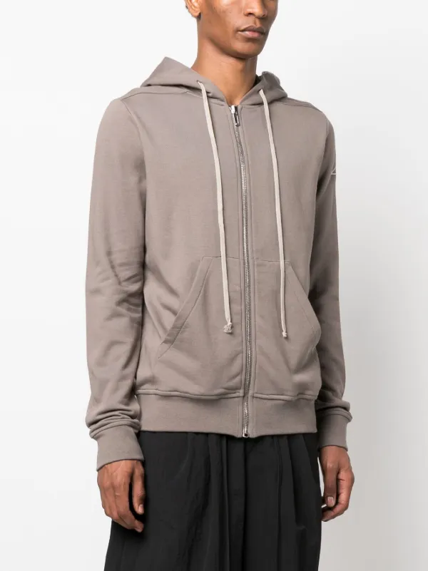 パーカー・フーディ Rick Owens X Champion Relaxed Fit Brown Pullover With Iconic Rick Owens X Champion Logo-embroidered Zip-up Hoodie In