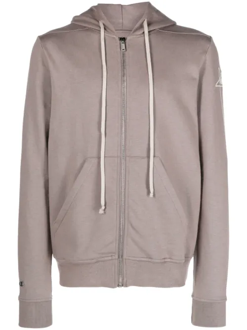 Hoodie zippé à logo brodé - Rick Owens X Champion - Modalova
