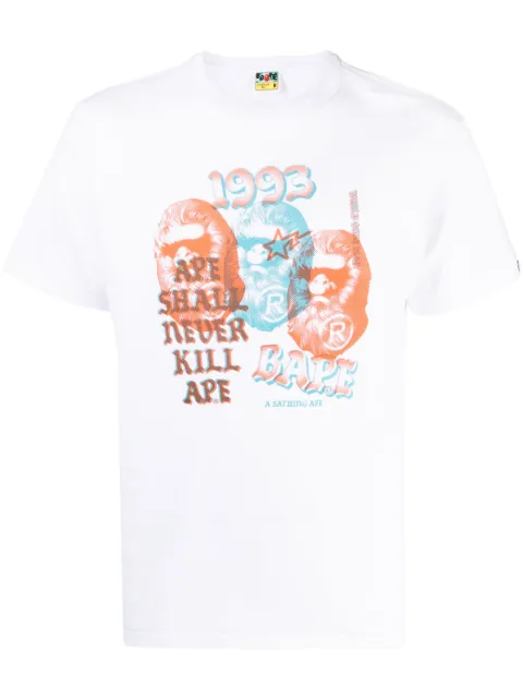 A BATHING APE® Pigment Three Ape Head T-shirt