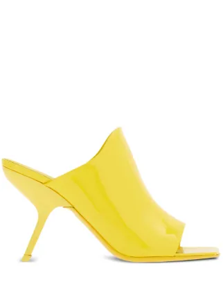 Ferragamo オープントゥ ミュール | イエロー | FARFETCH JP