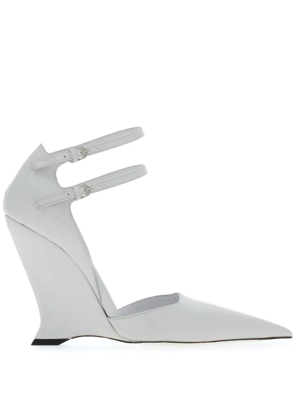 Ferragamo 105mm pointed-toe leather pumps White