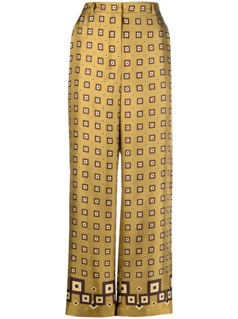 'S Max Mara cropped silk trousers