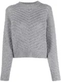 Fabiana Filippi chevron-knit cashmere jumper - Grey