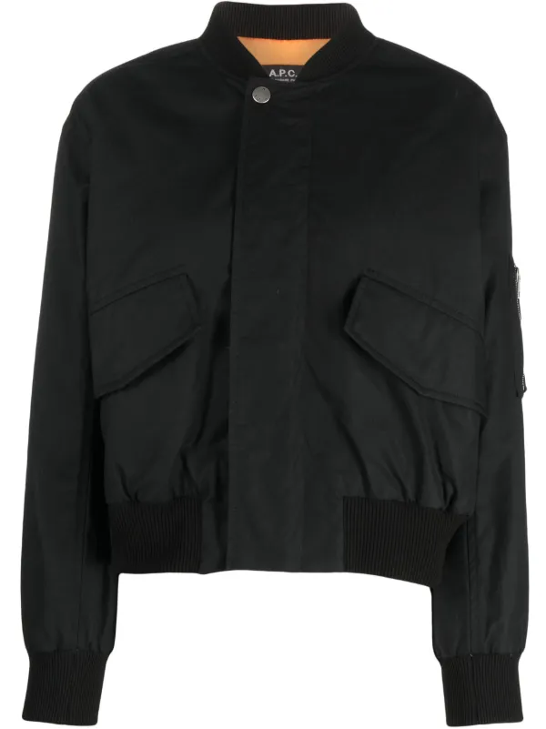 Apc black bomber clearance jacket