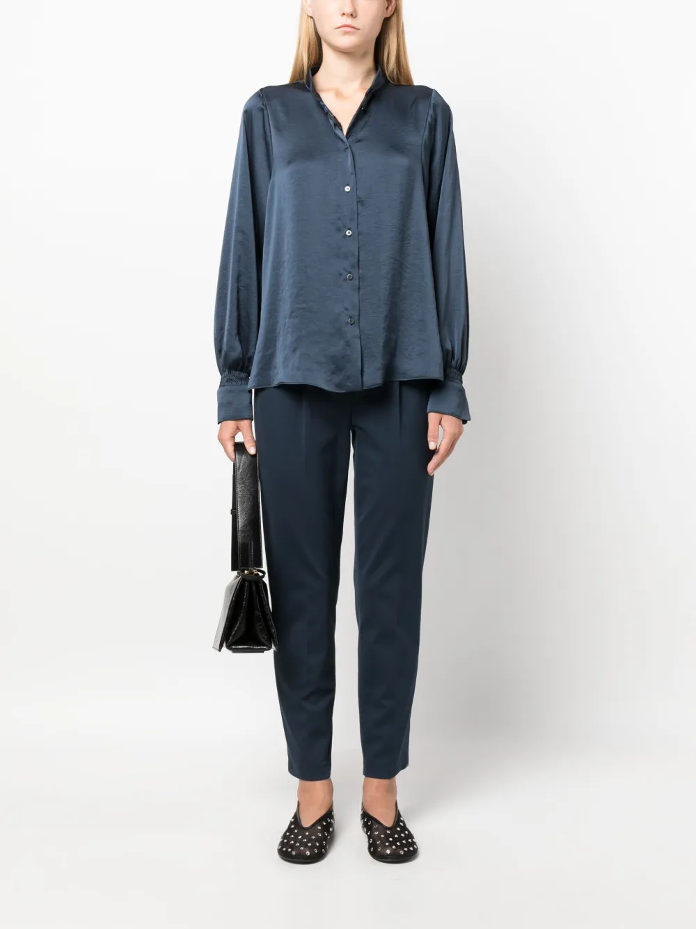 Luisa Cerano drawstring tapered trousers - Blauw