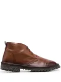 Moma Polacco lace-up leather boots - Brown