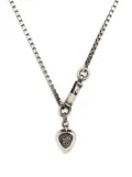 WERKSTATT:MÜNCHEN heart-charm box-chain necklace - Silver