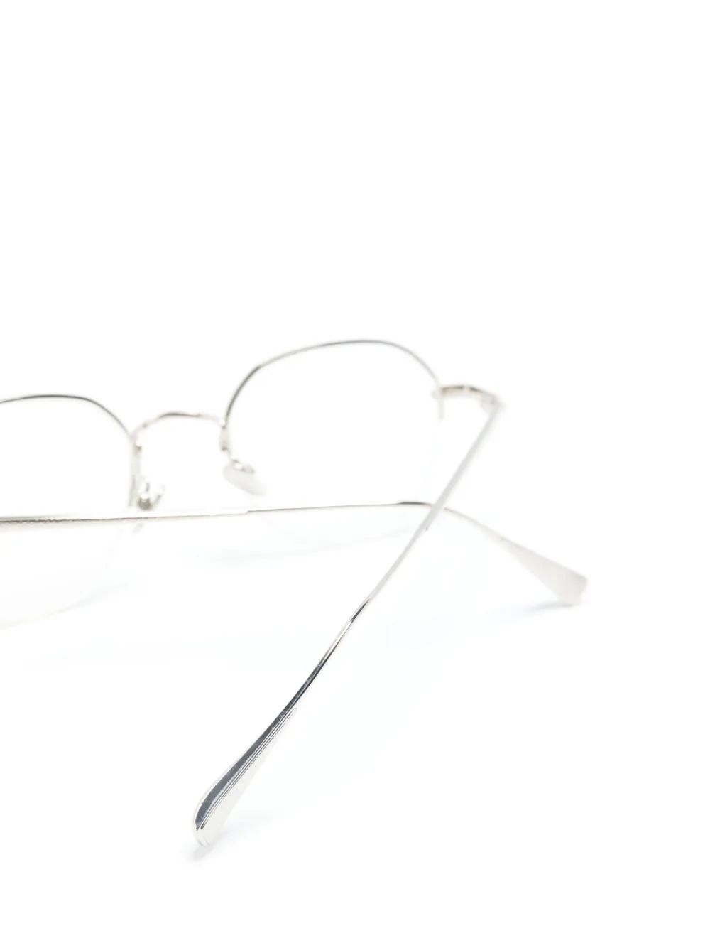  Eque.m Waterdrop Ii Round-frame Glasses - Silver 