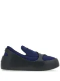 Ferragamo Hybrid logo-patch panelled sneakers - Blue