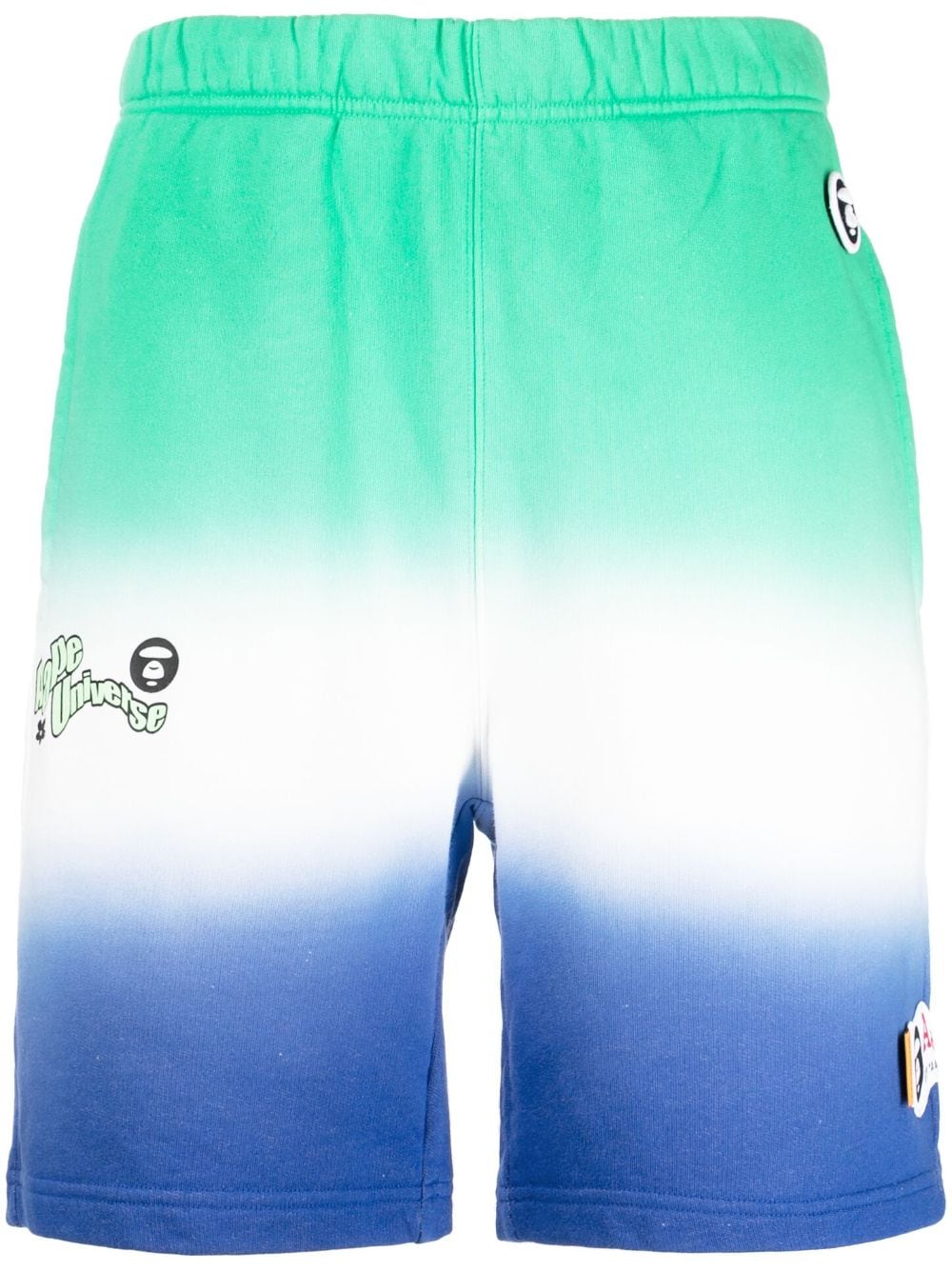 Aape By A Bathing Ape Colour-block Elasticated-waist Shorts In Green