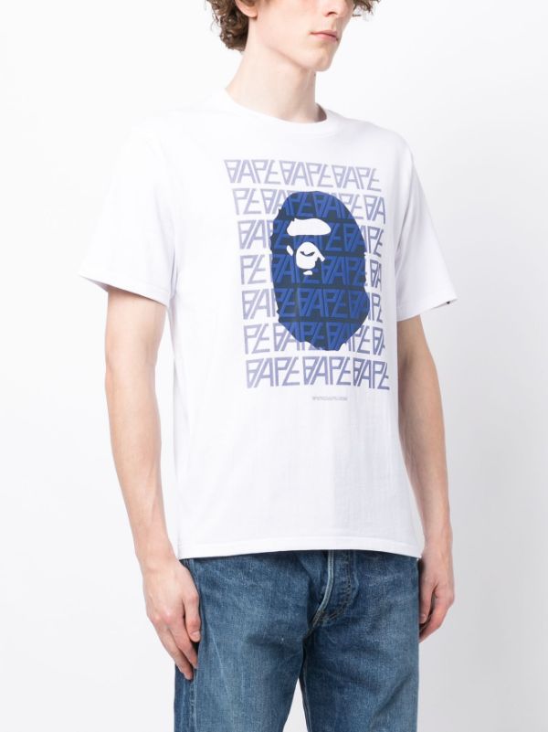 A Bathing Ape Worldwide Bape Head White T Shirt Medium Bape 