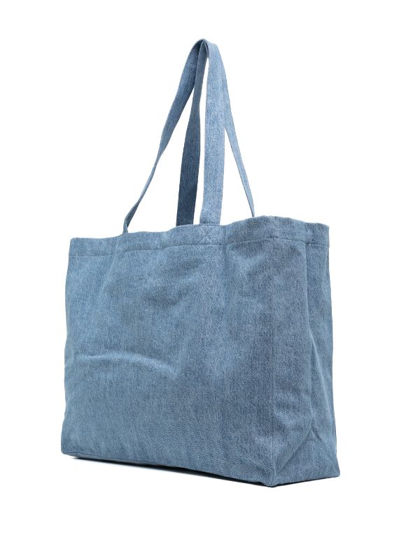 A.P.C. Logo Denim Tote Bag - Farfetch