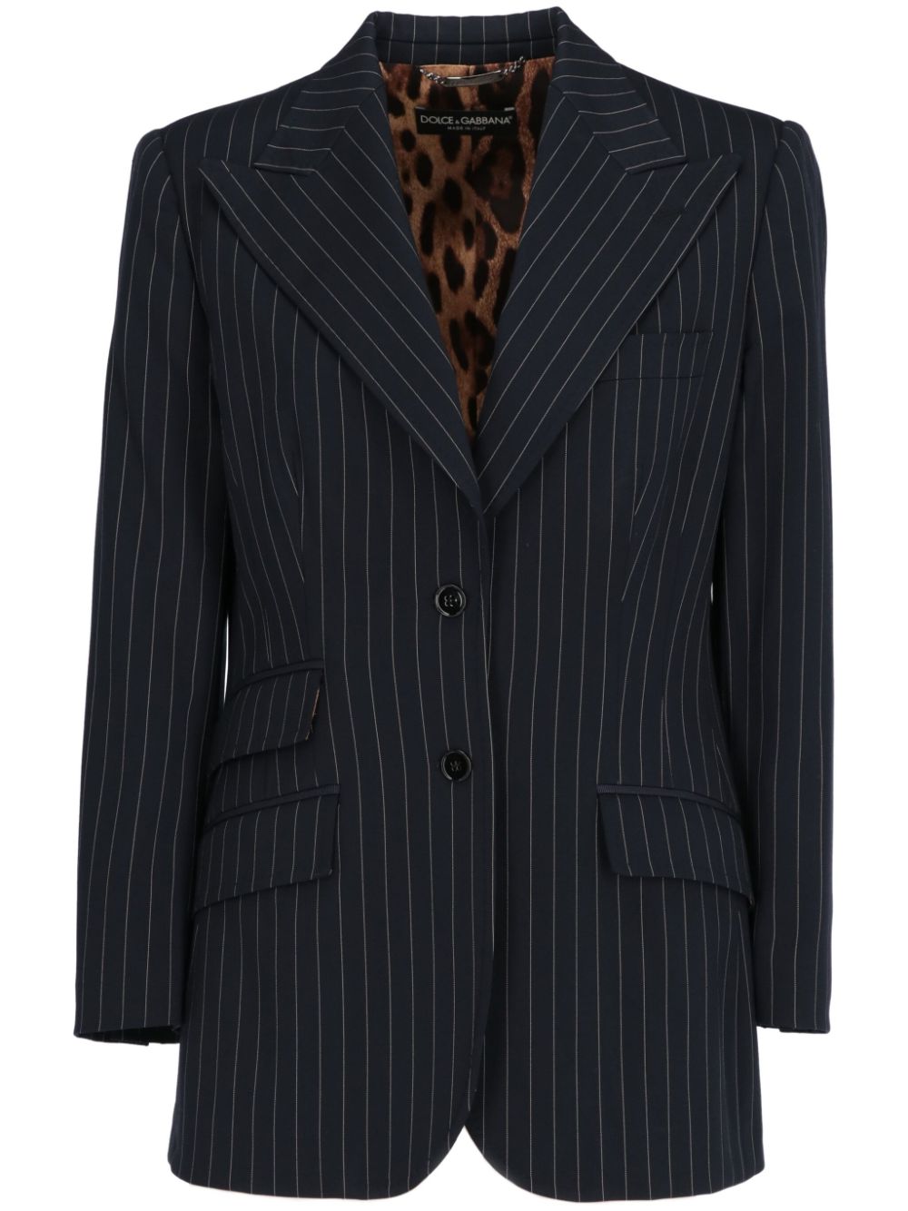 2000s pinstriped blazer