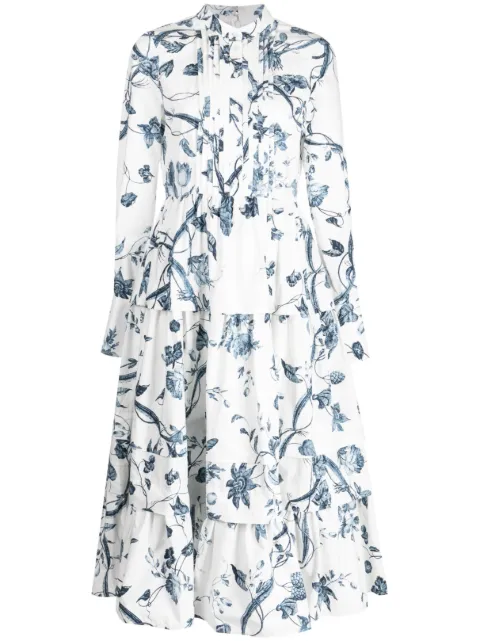 ERDEM floral-print cotton dress