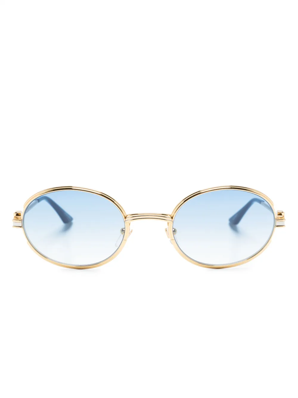 oval-frame sunglasses