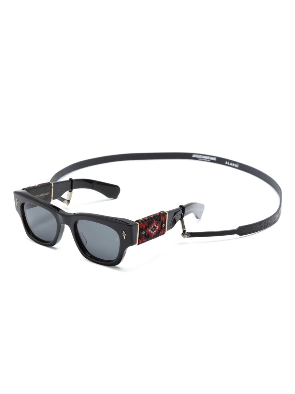 Shop Alanui X Jacques Marie Mage Topanga Sunglasses In Black