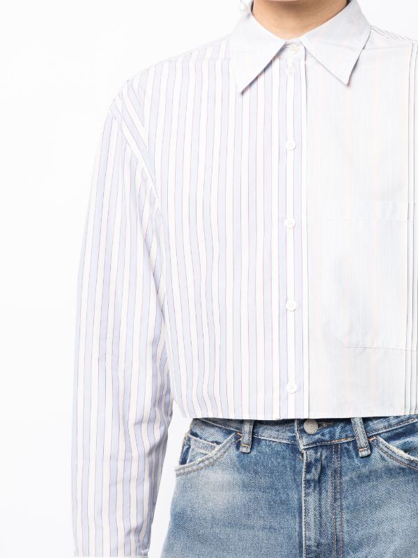 Stella McCartney Striped Cropped Shirt - Farfetch