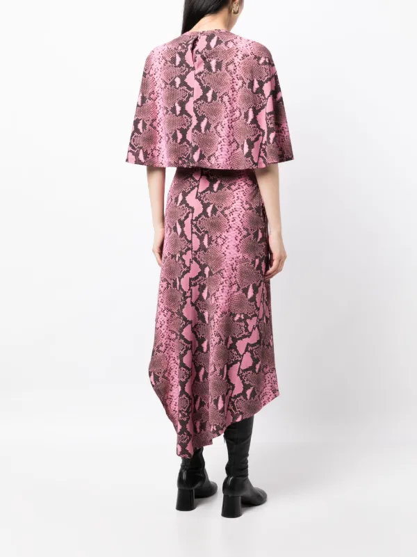 Pink snake print dress shop