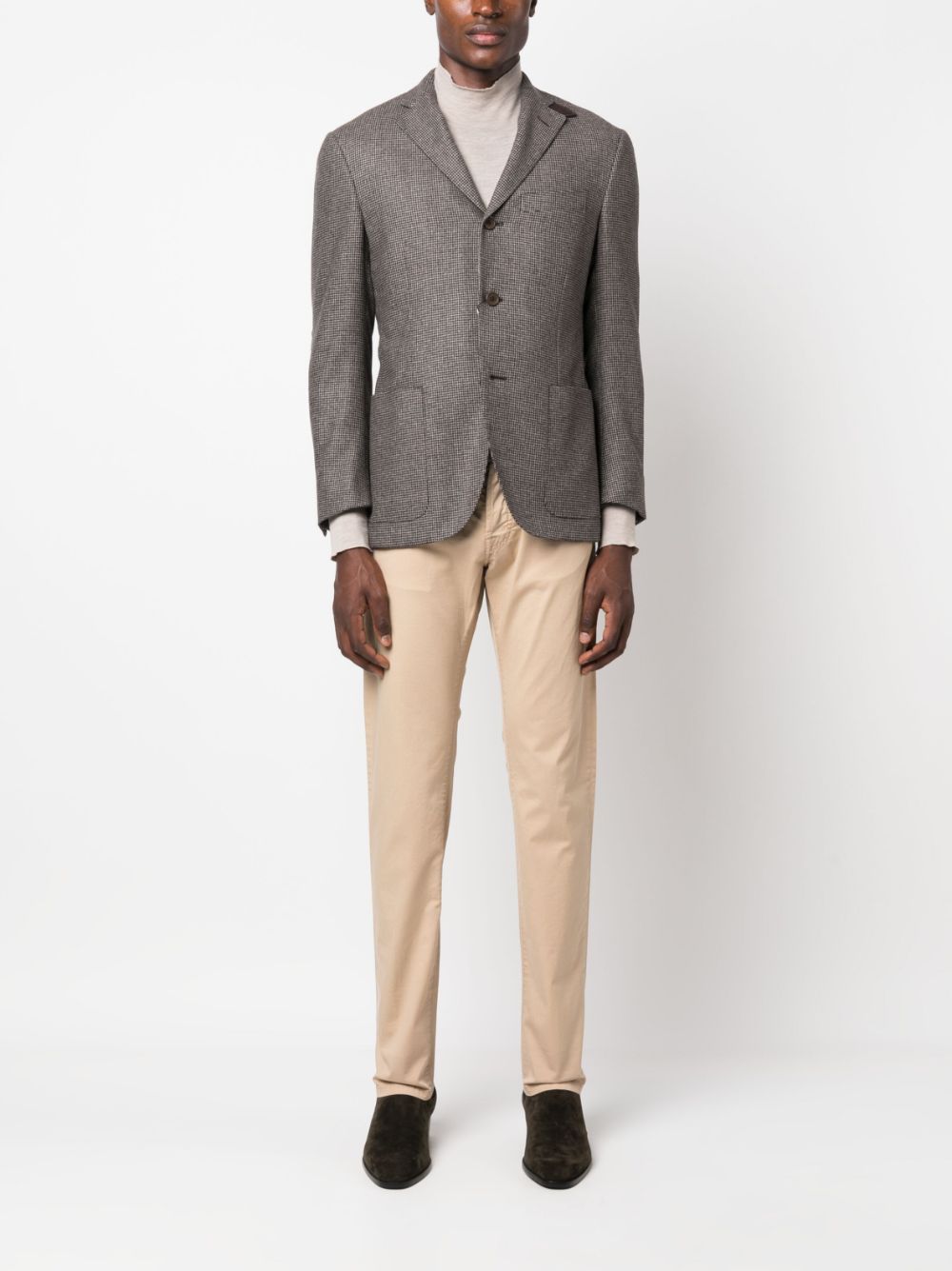 Corneliani mid-rise straight-leg trousers - Beige