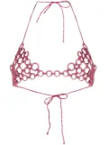 Oséree Lumière multi-ring bralette top - Pink