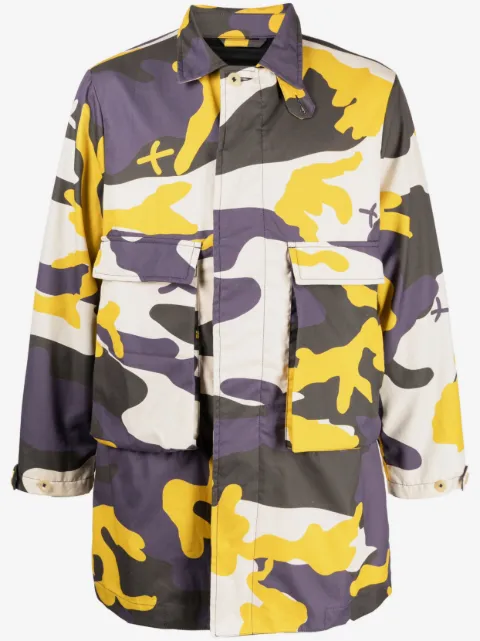 The Power For The People camouflage-pattern cotton cargo jacket