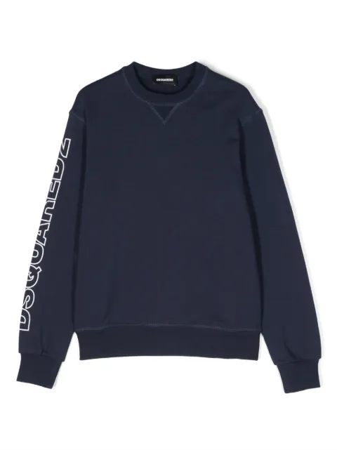 DSQUARED2 KIDS logo-print cotton sweatshirt 