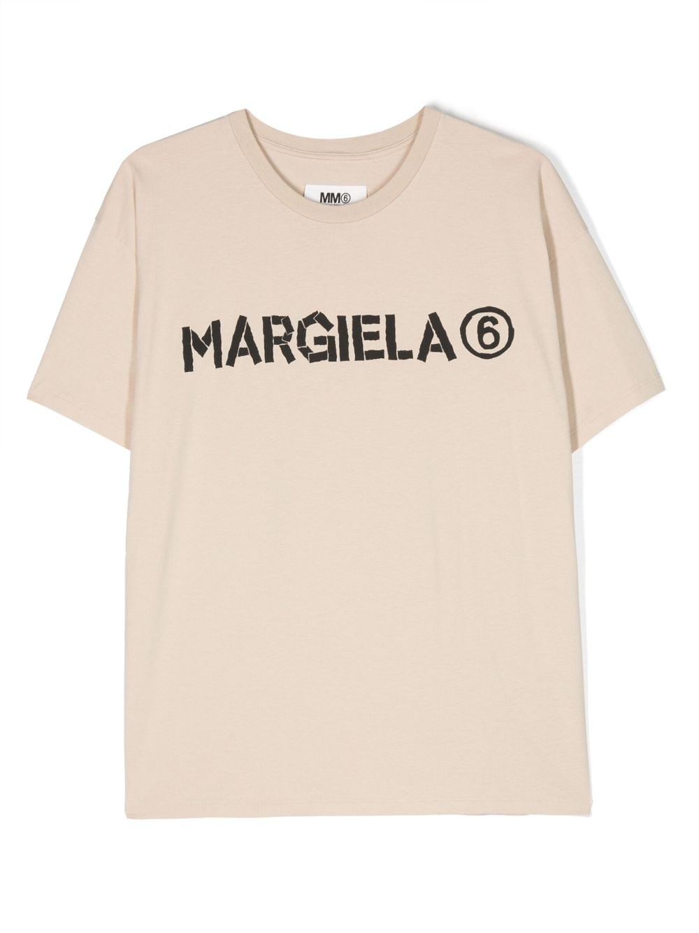 MM6 Maison Margiela Kids logo-print cotton T-Shirt - Neutrals