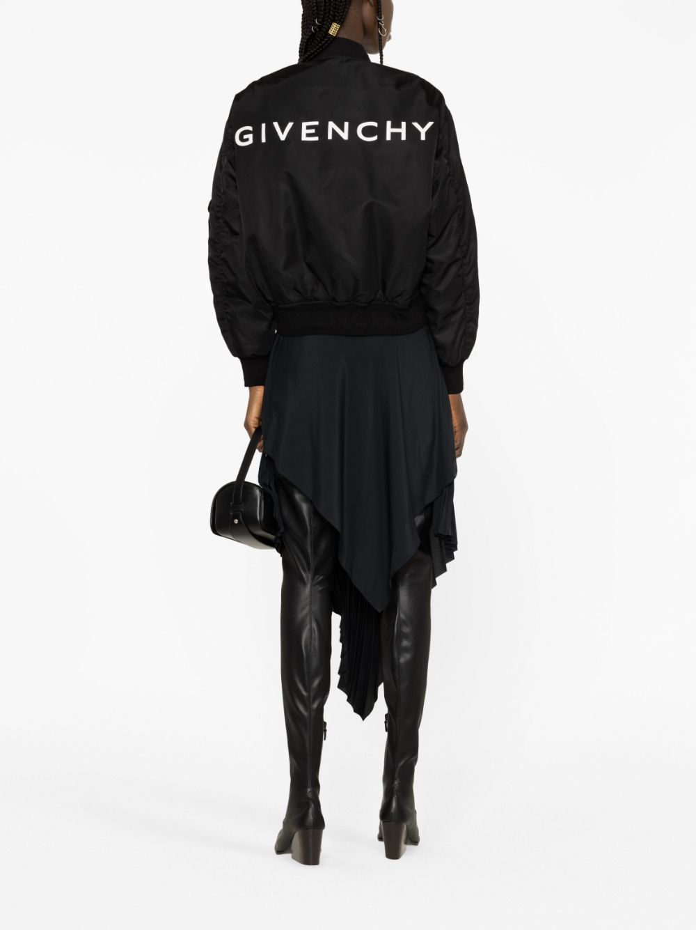 Shop Givenchy Multi-pocket Zipped Bomber Jacket In 黑色