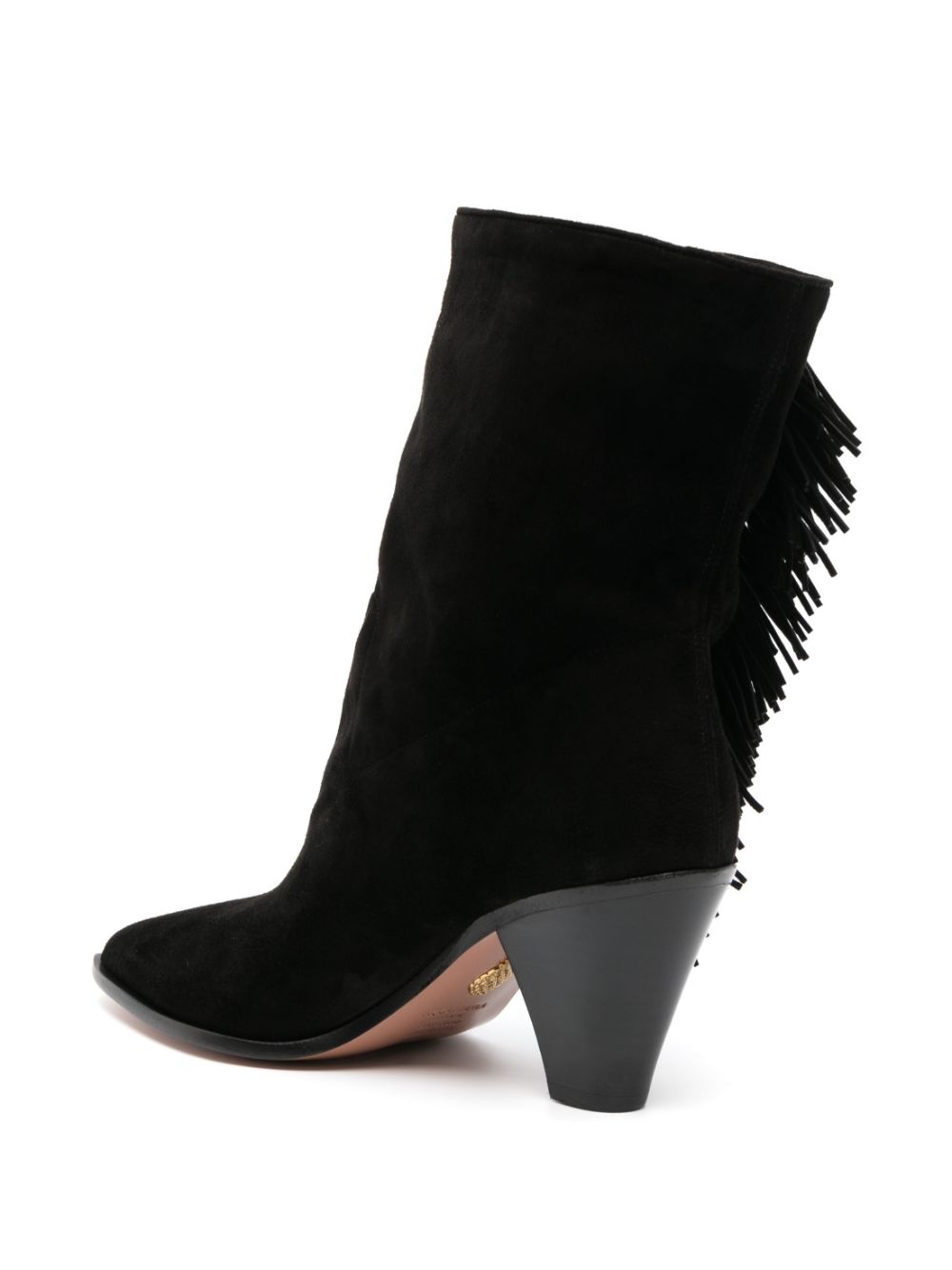 Aquazzura 75mm fringe-detail ankle boots Women