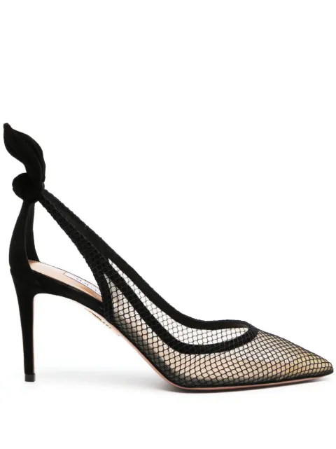 Aquazzura 85mm mesh-panelled pumps