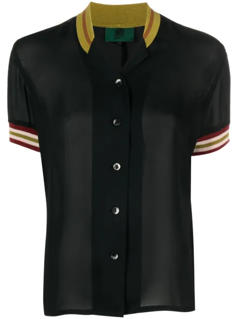 Jean Paul Gaultier Pre-Owned 1990s semi-sheer short-sleeve shirt