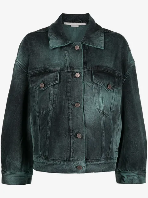 Stella McCartney tie-dye oversized denim jacket