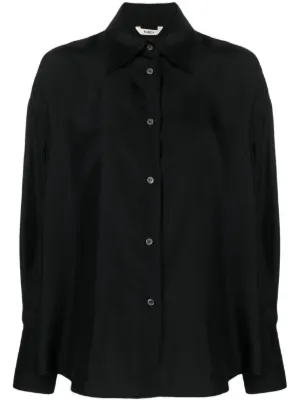 Peter Do 22ss シャツ　ブラウス Peter Do サイドストライプ シャツ | ブラック | FARFETCH JP