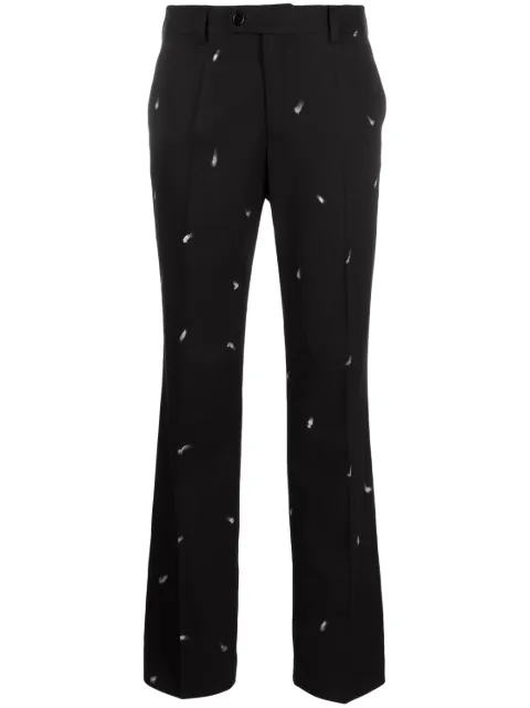 MM6 Maison Margiela paint-splatter effect tailored trousers Women