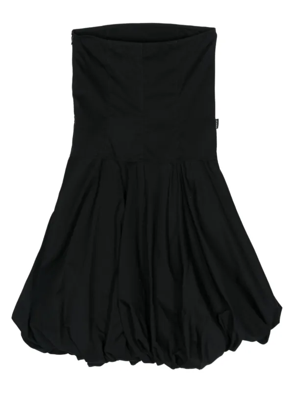 Moschino Pre-owned 2000s Strapless Peplum Minidress - Black