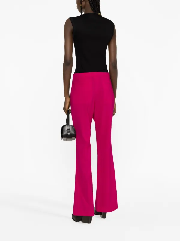 Givenchy wool-blend Flared Trousers Pink FARFETCH UK