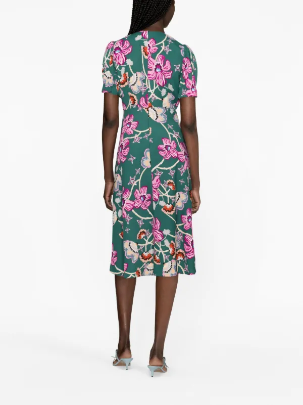 DVF Diane Von Furstenberg Anaba フローラル ドレス | グリーン
