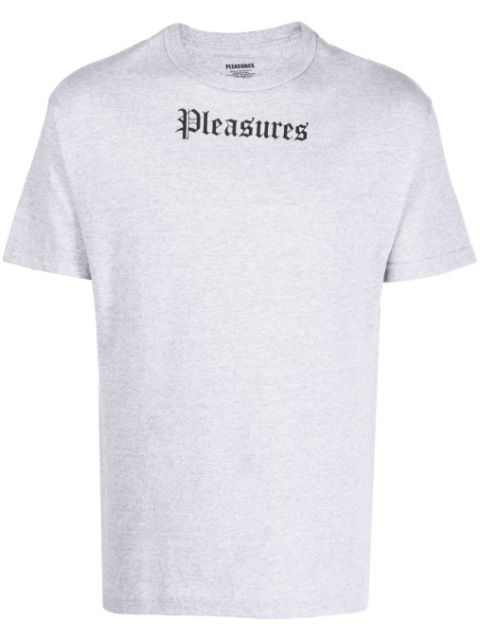 Pleasures - logo-print cotton T-shirt