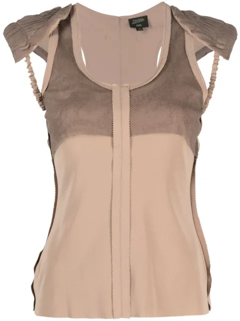 Jean Paul Gaultier Pre-Owned 2000s shoulder-pads tank top