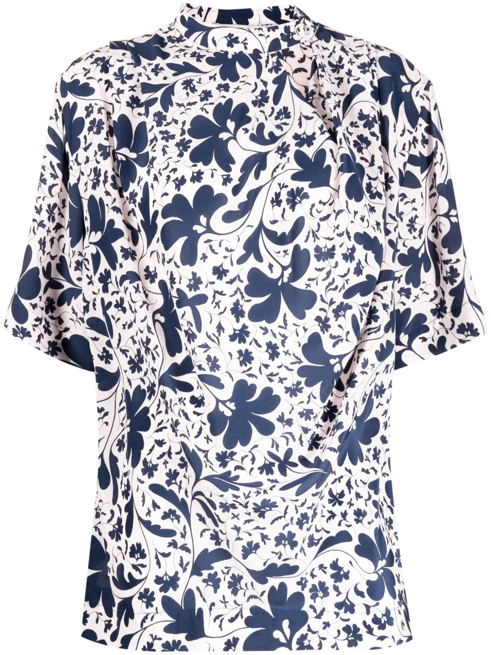 Stella McCartney フローラル シルクブラウス - ピンク Stella McCartney フローラル シルクブラウス - ピンク