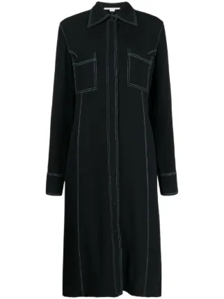 【関税&送料込】Stella Mccartney Shirt Dress Cotton shirt dress in blue - Stella Mc Cartney | Mytheresa